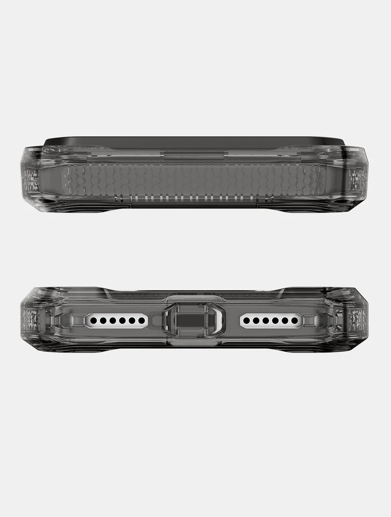 ItSkins Supreme R Clear Case with MagSafe for iPhone 17 Pro  - Graphite and Graphite Print