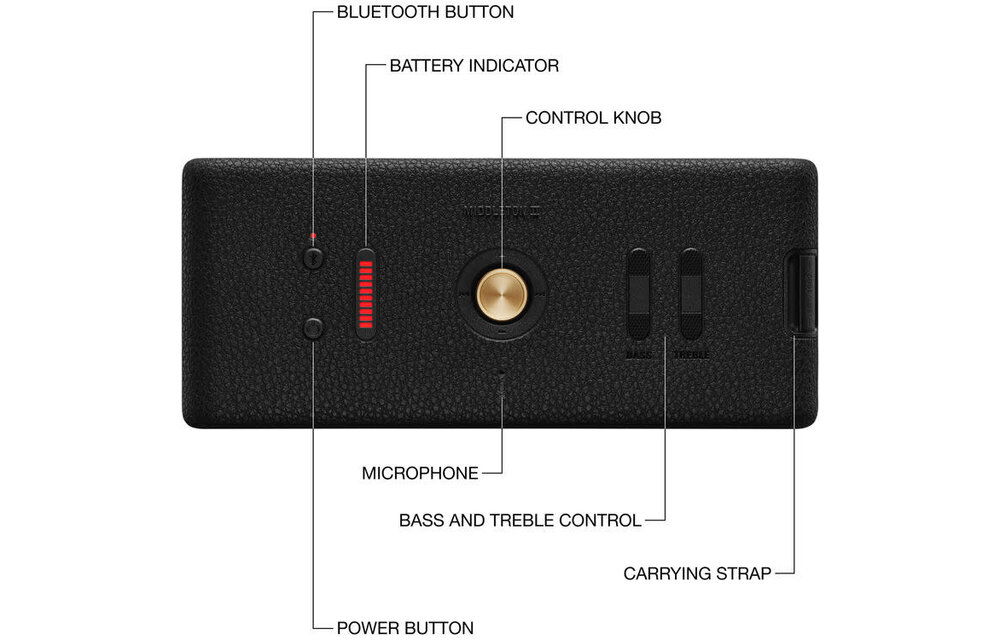 Marshall Middleton II Bluetooth Speaker Black/Brass