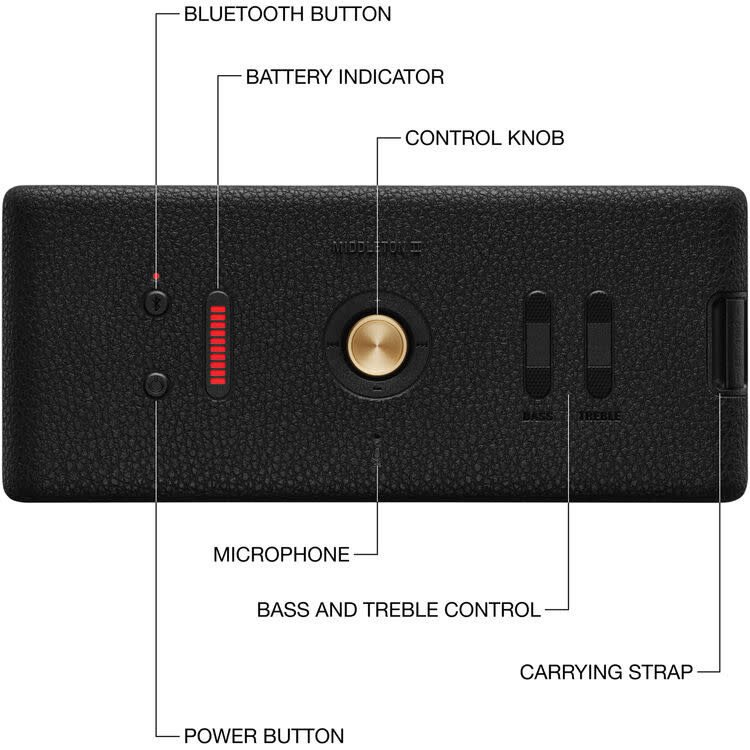 Marshall Middleton II Bluetooth Speaker Black/Brass