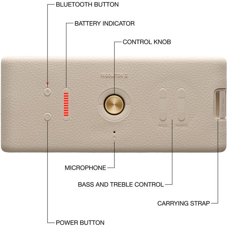 Marshall Middleton II Bluetooth Speaker Cream