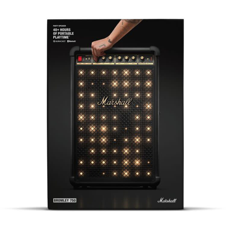 Marshall Bromley 750 Party Speaker Black and Brass