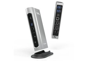 Plugable Thunderbolt™ 4 and USB-C Quad Display Dock with 100W Host Charging (16 ports) | TBT4-UDZ