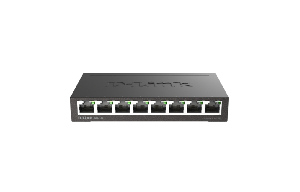 D-Link 8-Port Unmanaged Gigabit Ethernet Switch