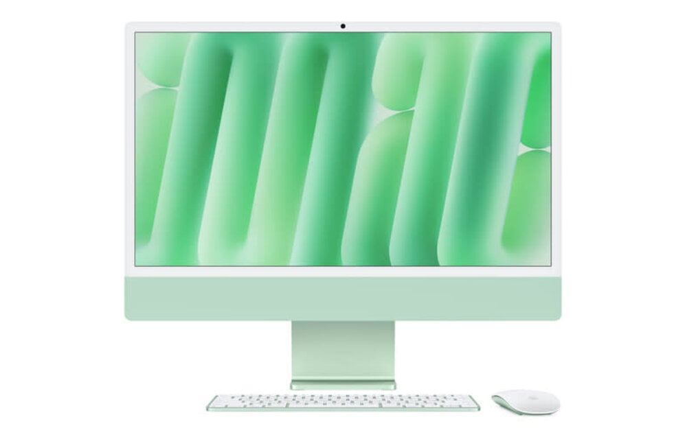 Apple 24" iMac, Green, 4.5K (4480 x 2520) Display,  M4 (10-Core CPU, 10-Core GPU), 24GB, 512GB, macOS (late 2024)