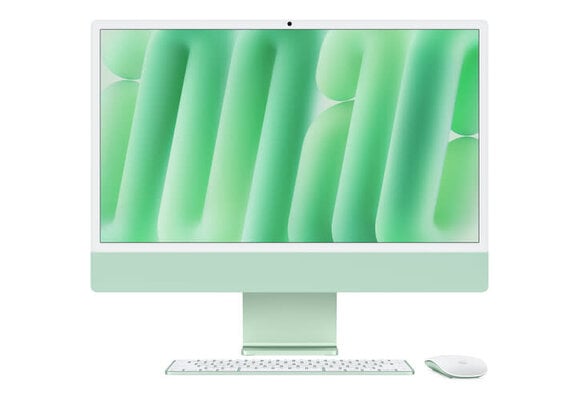 Apple 24" iMac, Green, 4.5K (4480 x 2520) Display,  M4 (10-Core CPU, 10-Core GPU), 24GB, 512GB, macOS (late 2024)