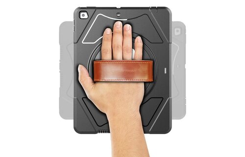Trent Glada Rugged Case  iPad 10.2-Inch 9th Gen (2021) & 8th Gen (2020) & 7th Gen (2018) black with strap and pencil holder NT102GP