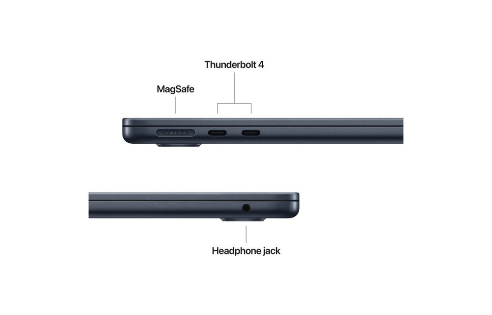Apple MacBook Air | 13.6" | M5 | 10-core CPU and 8-core GPU | 16GB | 512GB | MacOS | Midnight