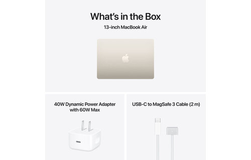 Apple MacBook Air | 13" | M5 | 10-core CPU and 10-core GPU | 16GB | 1TB | MacOS | Starlight