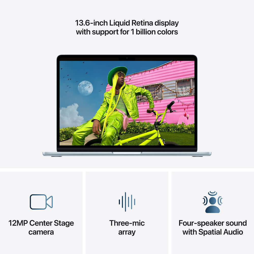 Apple MacBook Air | 13.6" | M5 | 10-core CPU and 10-core GPU | 16GB | 1TB | MacOS | Sky Blue