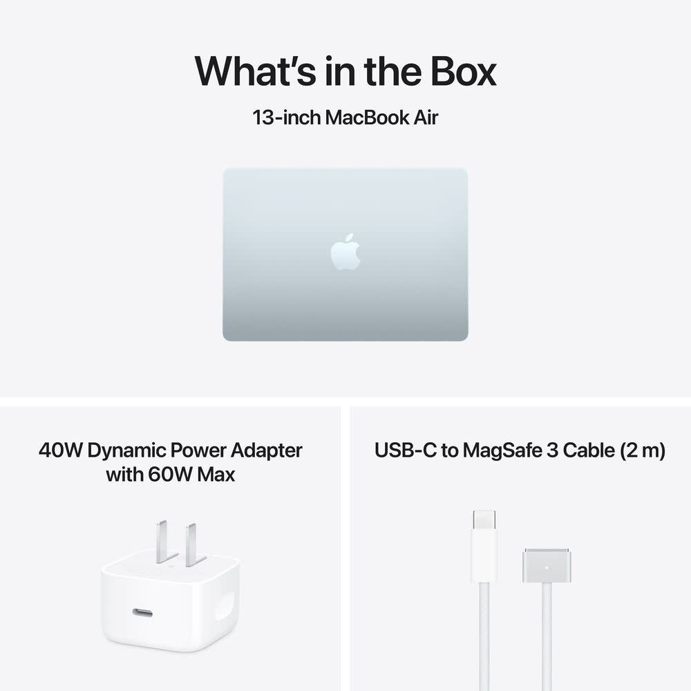 Apple MacBook Air | 13.6" | M5 | 10-core CPU and 10-core GPU | 16GB | 1TB | MacOS | Sky Blue