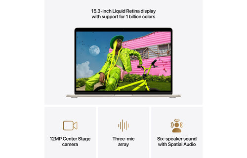 Apple MacBook Air | 15" | M5 | 10-core CPU and 10-core GPU | 16GB | 512GB | MacOS | Starlight