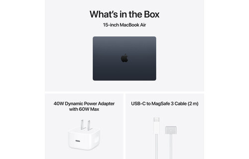 Apple MacBook Air | 15.3" | M5 | 10-core CPU and 10-core GPU | 16GB | 512GB | MacOS | Midnight