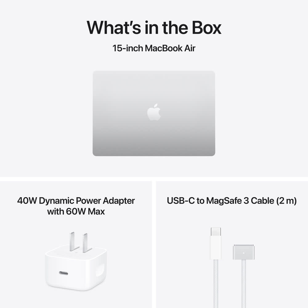 Apple MacBook Air | 15.3" | M5 | 10-core CPU and 10-core GPU | 16GB | 1TB | MacOS | Silver