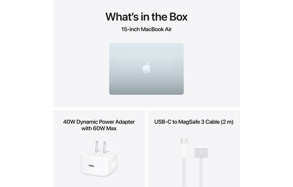 Apple MacBook Air | 15" | M5 | 10-core CPU and 10-core GPU | 16GB | 1TB | MacOS | Sky Blue