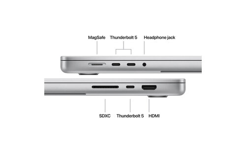 Apple MacBook Pro | 16" | M5 Max | 18-Core CPU & 40-Core GPU | 48GB | 2TB | Silver