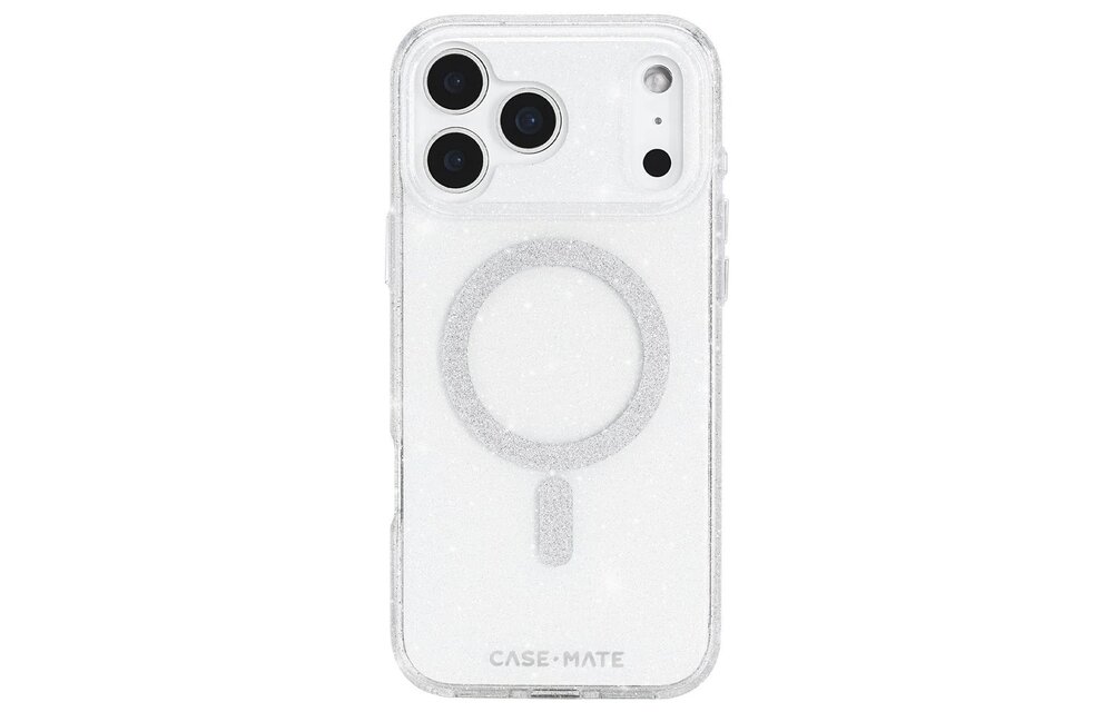 Case-Mate Sheer Twinkle Silver Case with Magsafe for iPhone 17 Pro Max