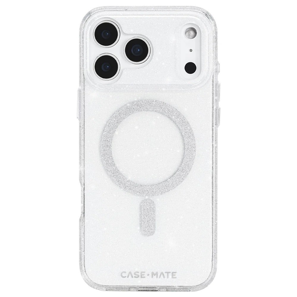 Case-Mate Sheer Twinkle Silver Case with Magsafe for iPhone 17 Pro Max