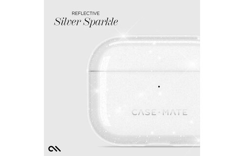Case-Mate Case for AirPods Pro 3rd gen ONLY SheerTwinkle Silver