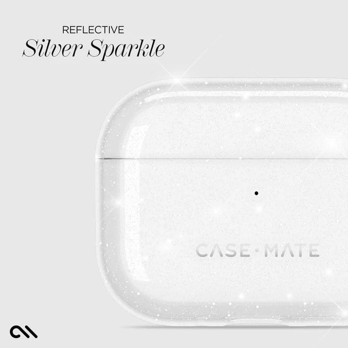 Case-Mate Case for AirPods Pro 3rd gen ONLY SheerTwinkle Silver