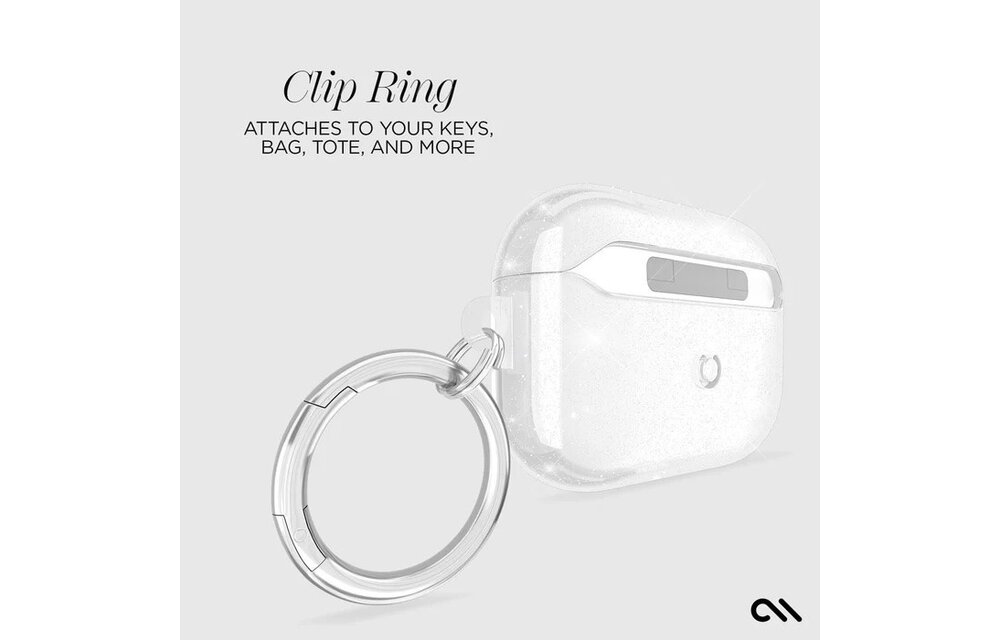 Case-Mate Case for AirPods Pro 3rd gen ONLY SheerTwinkle Silver