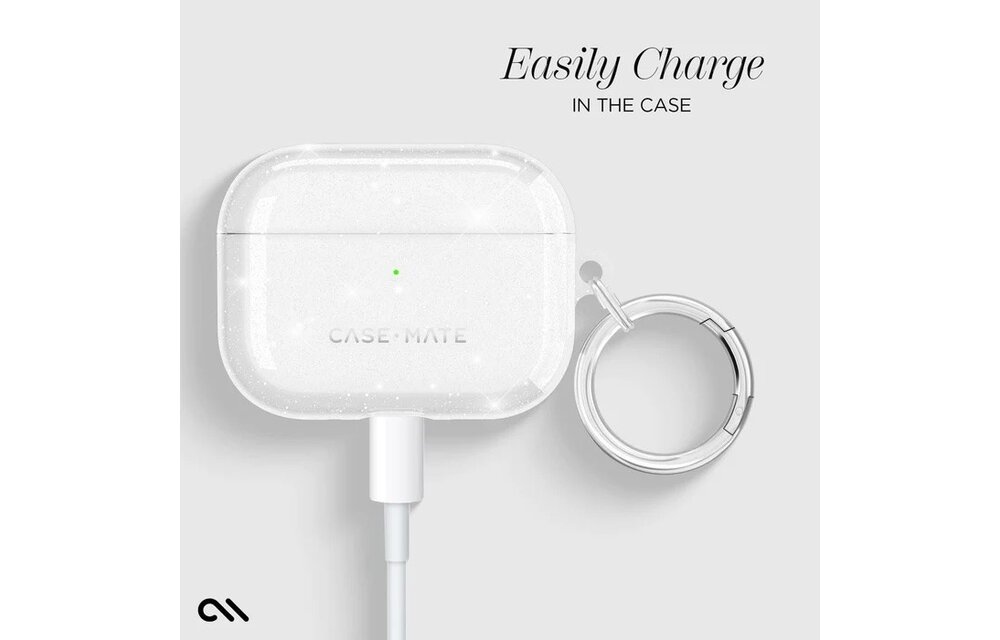 Case-Mate Case for AirPods Pro 3rd gen ONLY SheerTwinkle Silver