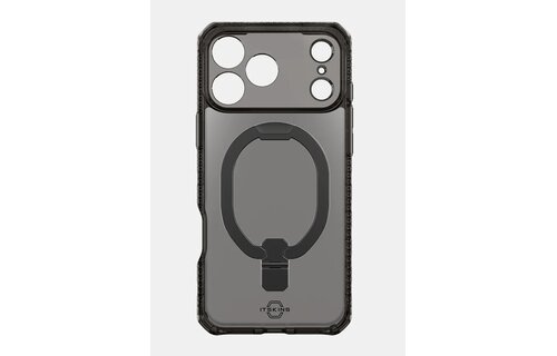 ItSkins Hybrid R Vapor Stand Case with MagSafe for iPhone 17 Pro Max - Smoke