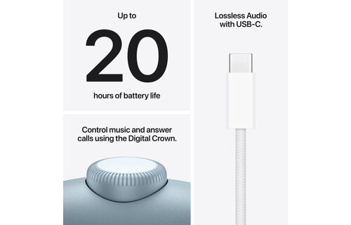 Apple AirPods Max 2 Wireless Over-Ear Closed-Back Headphones | Blue