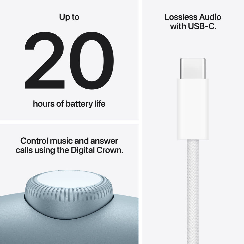 Apple AirPods Max 2 Wireless Over-Ear Closed-Back Headphones | Blue