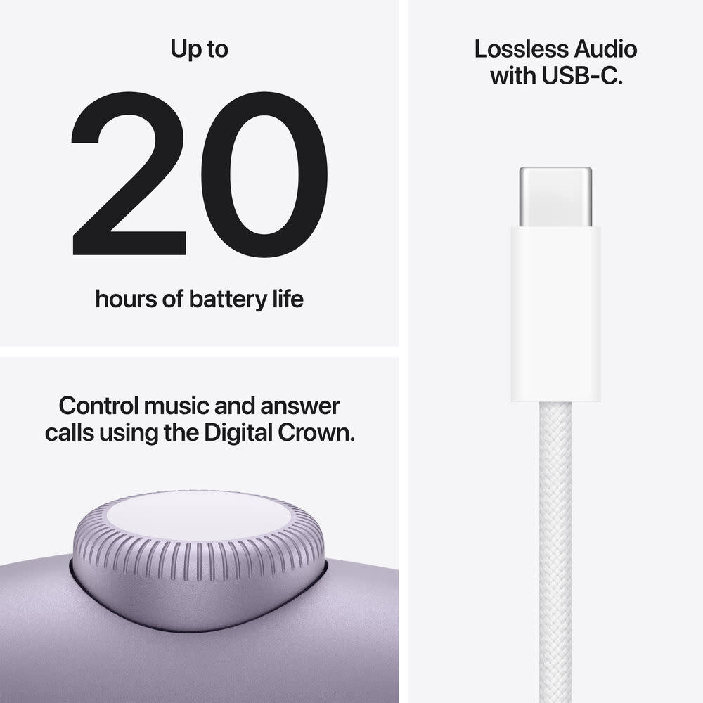Apple AirPods Max 2 Wireless Over-Ear Closed-Back Headphones | Purple