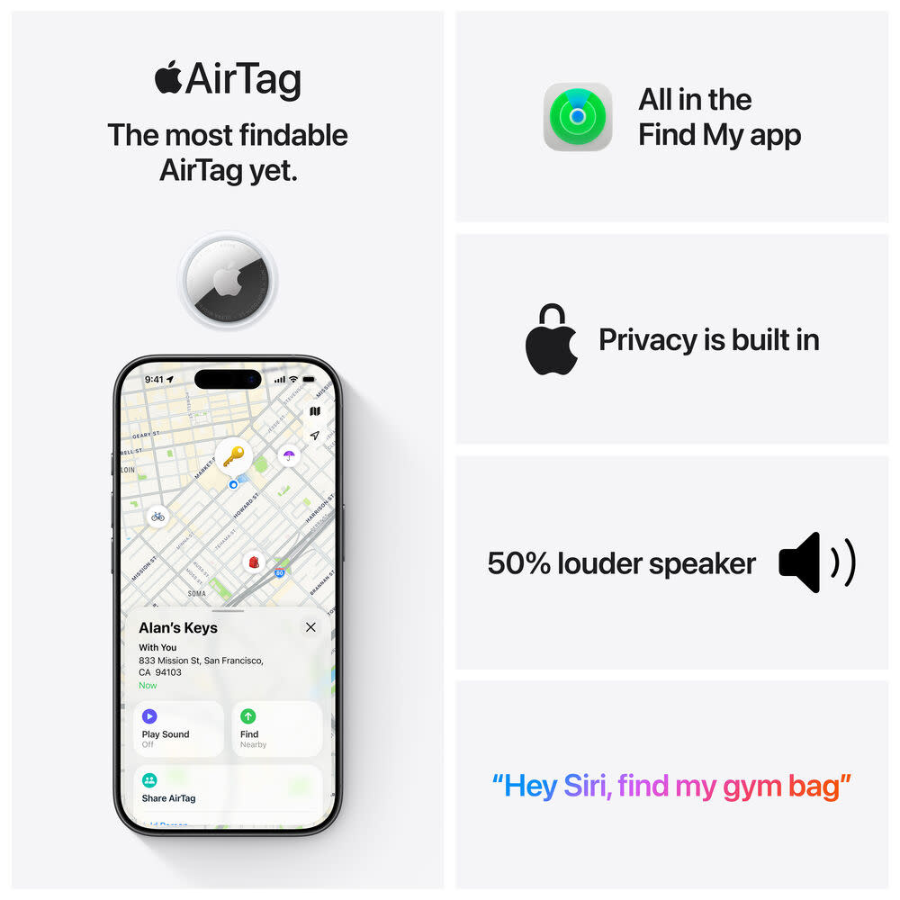 Apple AirTag | 2nd Generation | 4 Pack