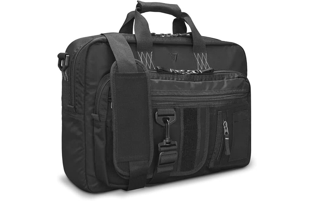 V7 16" Elite Black Ops Topload Briefcase WSL