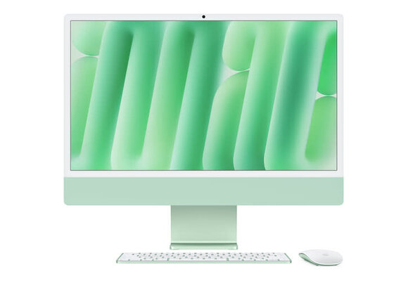 Apple 24" iMac, Green, 4.5K (4480 x 2520) Display,  M4 (10-Core CPU, 10-Core GPU), 16GB, 512GB, macOS (late 2024)