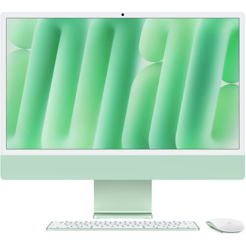 Apple 24" iMac, Green, 4.5K (4480 x 2520) Display,  M4 (10-Core CPU, 10-Core GPU), 16GB, 512GB, macOS (late 2024)