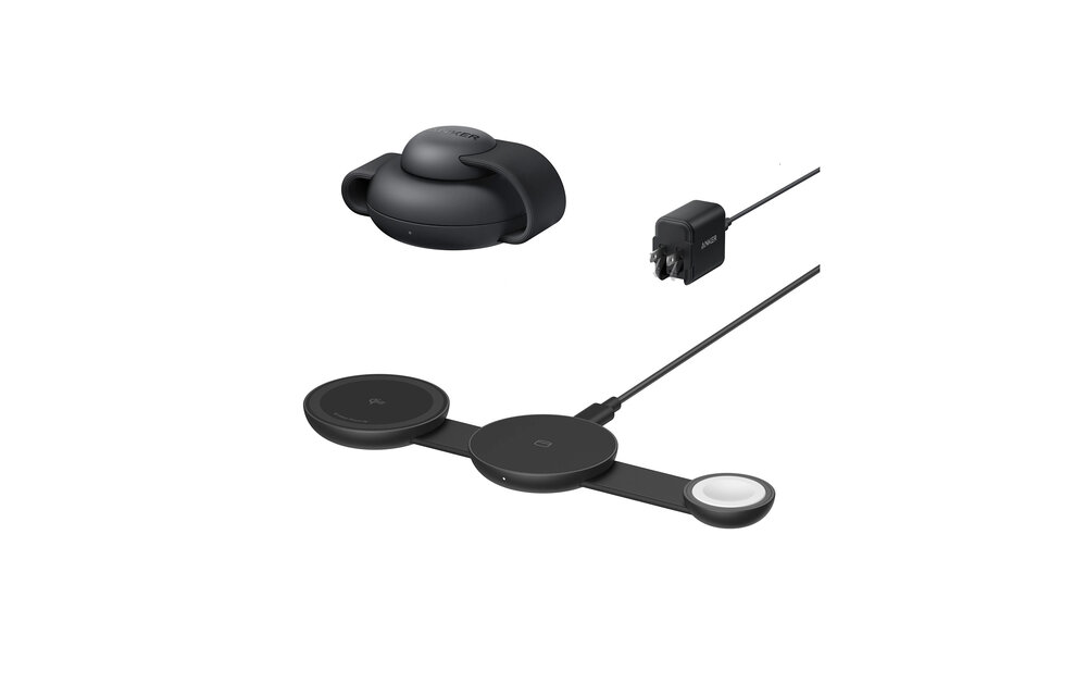 Anker MagGo Wireless Charging Station 3-in-1 Foldable Black Stone