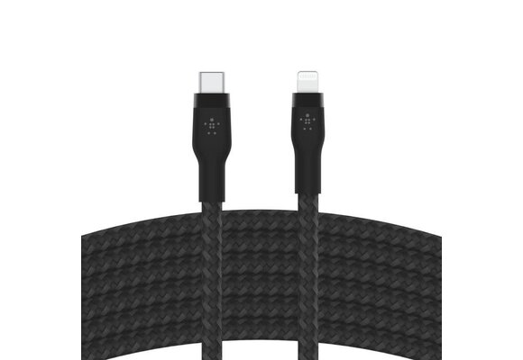 Belkin BoostCharge Pro Flex USB-C to Lightning Cable 3m 9.8ft Black