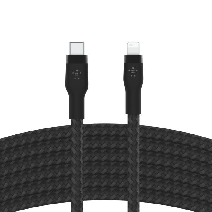 Belkin BoostCharge  Pro Flex USB-C to Lightning Cable 3m 9.8ft Black