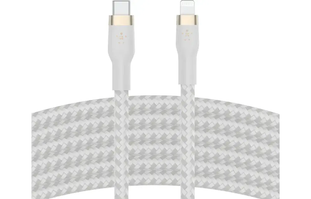 Belkin BoostCharge Pro Flex USB-C to Lightning Cable 3m 9.8ft White