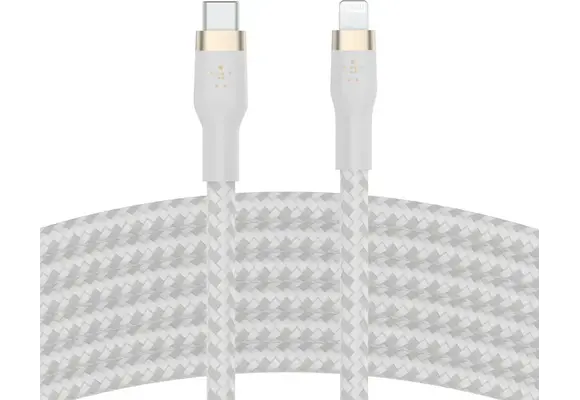 Belkin BoostCharge Pro Flex USB-C to Lightning Cable 3m 9.8ft White