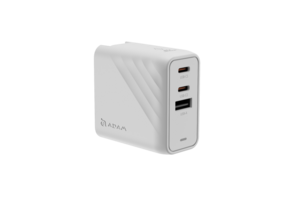 Adam Elements P67 GaN 67w 3-Port Fast Charging Wall Charger - US - White
