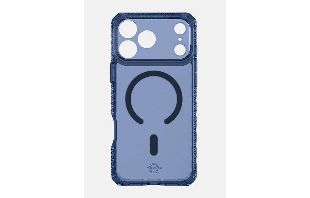 ItSkins Hybrid R Vapor Case with MagSafe for iPhone 17 Pro - Navy Blue