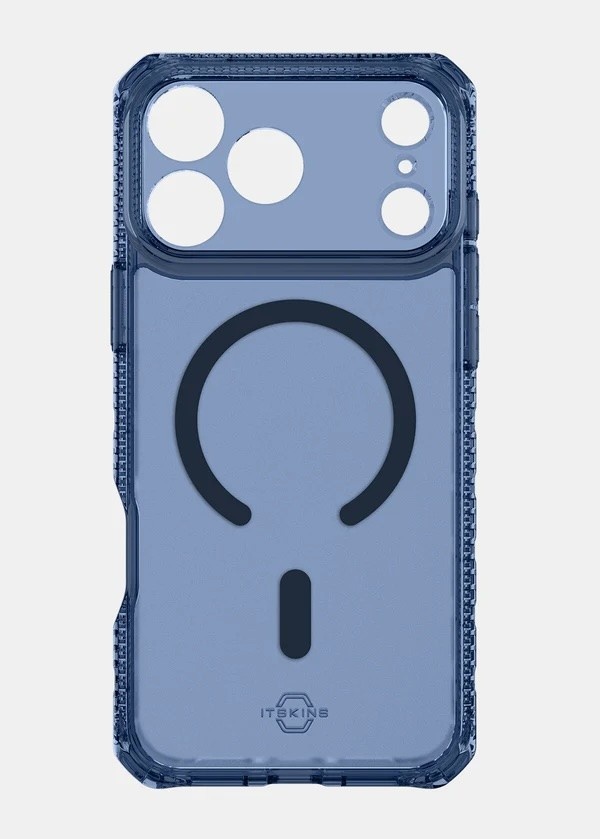 ItSkins Hybrid R Vapor Case with MagSafe for iPhone 17 Pro - Navy Blue