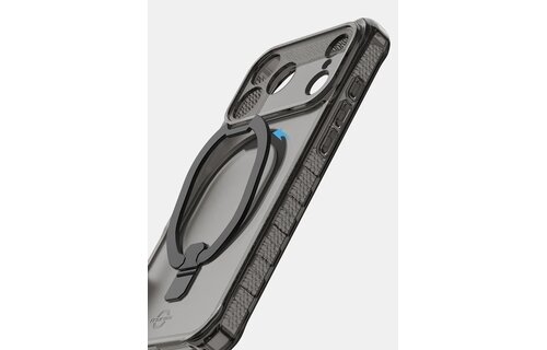 ItSkins Hybrid R Vapor Stand Case with MagSafe for iPhone 17 Pro - Smoke
