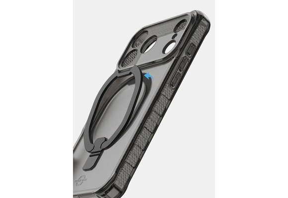 ItSkins Hybrid R Vapor Stand Case with MagSafe for iPhone 17 Pro - Smoke