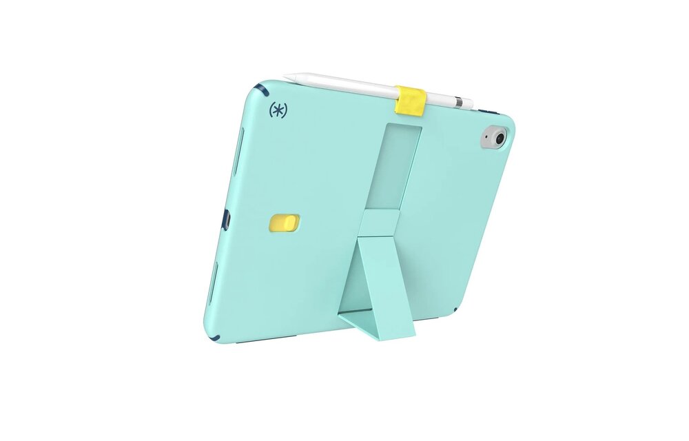 Speck Standyshell Case for iPad 10/11th A16 Gen - Glass Teal/Deep Sea Blue/Daisy Yellow