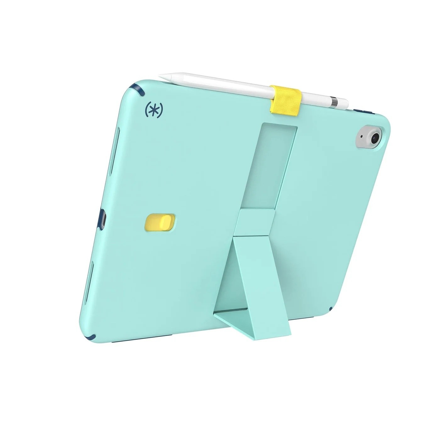 Speck Standyshell Case for iPad 10/11th A16 Gen - Glass Teal/Deep Sea Blue/Daisy Yellow