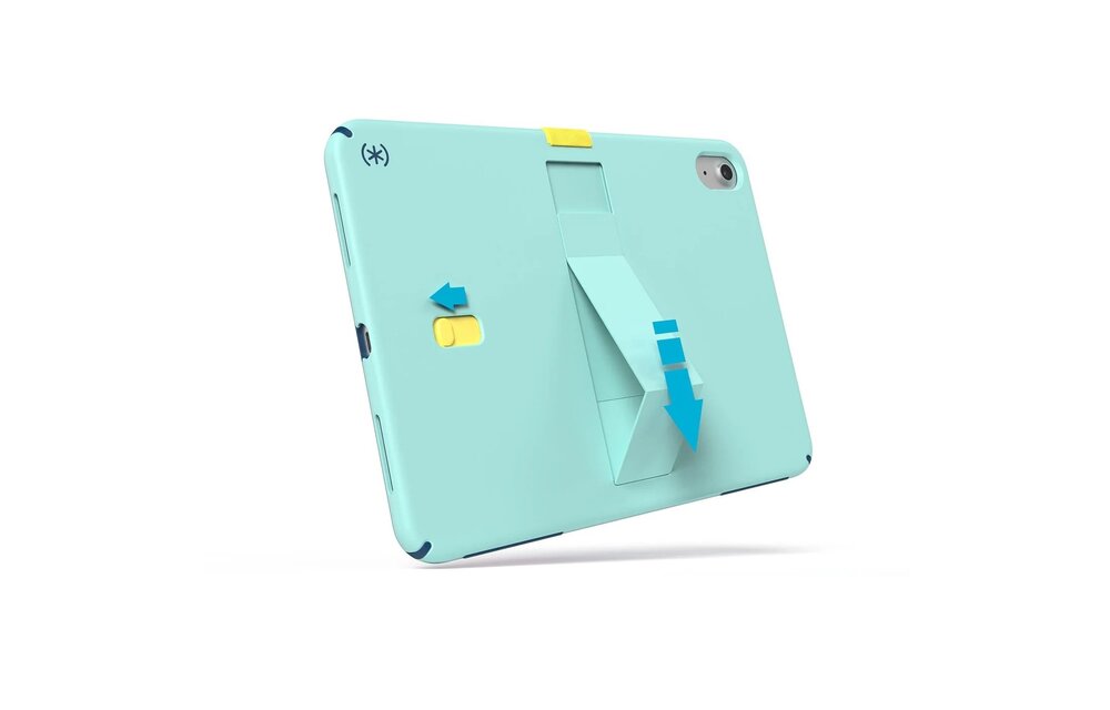 Speck Standyshell Case for iPad 10/11th A16 Gen - Glass Teal/Deep Sea Blue/Daisy Yellow