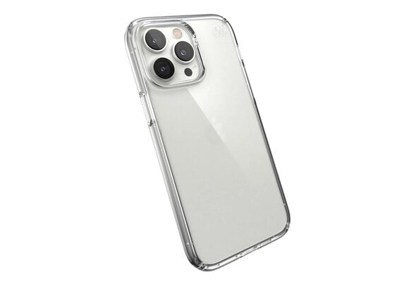 Speck Presidio Perfect Clear with Impact Geometry Magsafe Case for iPhone 14 Pro Max Clear WSL