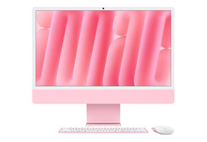 Apple 24" iMac, Pink, 4.5K (4480 x 2520) Display,  M4 (10-Core CPU, 10-Core GPU), 24GB, 512GB, macOS (late 2024)
