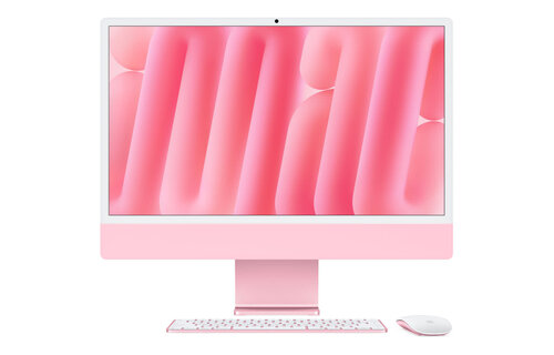 Apple 24" iMac, Pink, 4.5K (4480 x 2520) Display,  M4 (10-Core CPU, 10-Core GPU), 24GB, 512GB, macOS (late 2024)