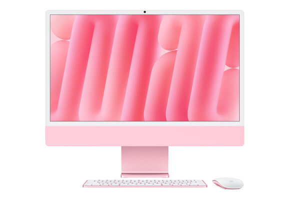 Apple 24" iMac, Pink, 4.5K (4480 x 2520) Display,  M4 (10-Core CPU, 10-Core GPU), 24GB, 512GB, macOS (late 2024)